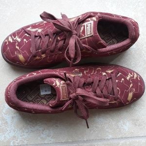 COPY - Men's Burgundy & Gold Puma